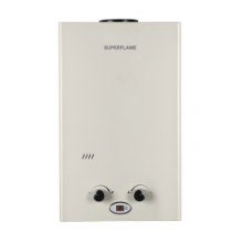 Газовый водонагреватель Superflame SF0212 6л. белый (Мощн. 12 кВт, расход 6 л/мин)